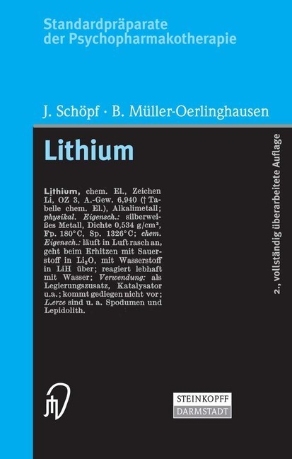 Standardpräparate der Psychopharmakotherapie. Lithium main product photo
