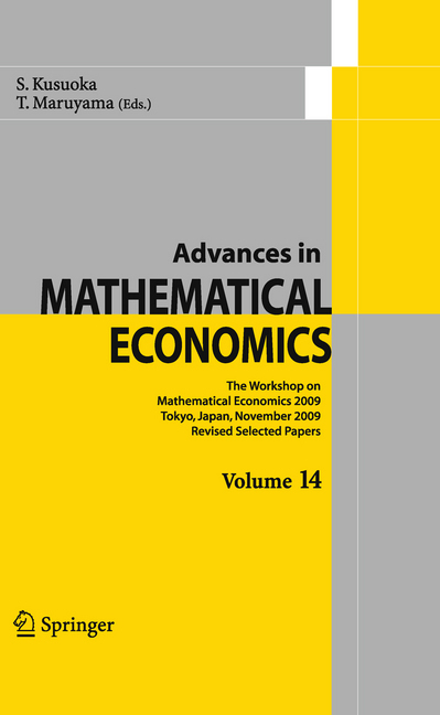 Advances in Mathematical Economics Volume 14 main product photo