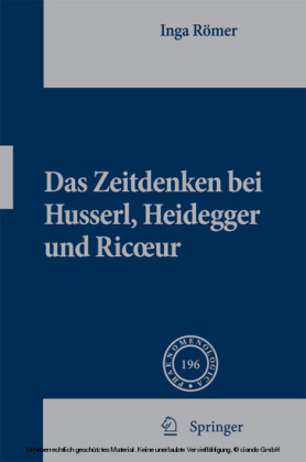 Das Zeitdenken bei Husserl, Heidegger und Ricoeur