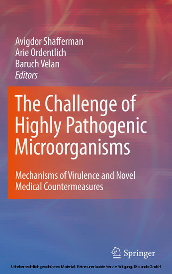 The Challenge of Highly Pathogenic Microorganisms main product photo
