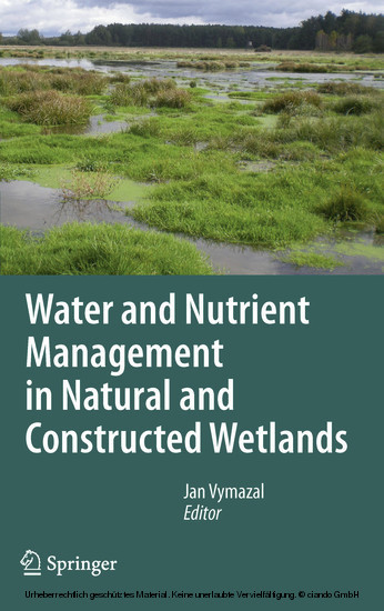 Water and Nutrient Management in Natural and Constructed Wetlands main product photo