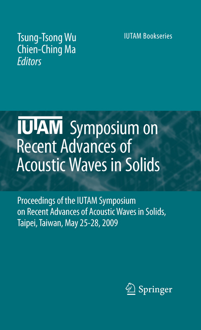 IUTAM Symposium on Recent Advances of Acoustic Waves in Solids main product photo