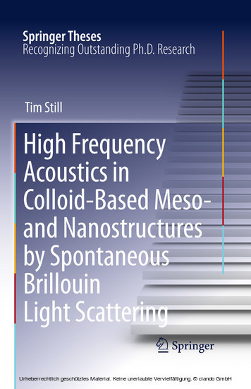 High Frequency Acoustics in Colloid-Based Meso- and Nanostructures by Spontaneous Brillouin Light Scattering main product photo