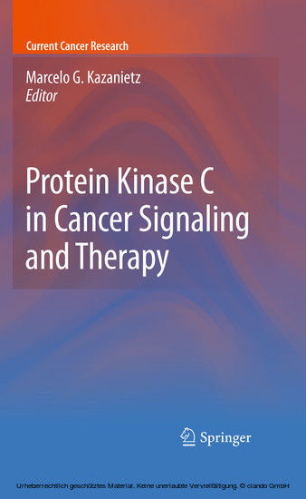 Protein Kinase C in Cancer Signaling and Therapy main product photo