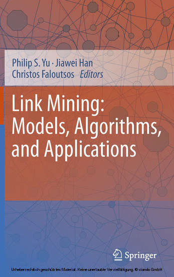 Link Mining: Models, Algorithms, and Applications main product photo