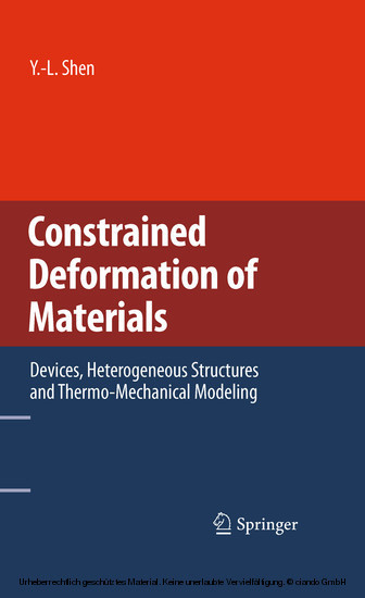 Constrained Deformation of Materials main product photo
