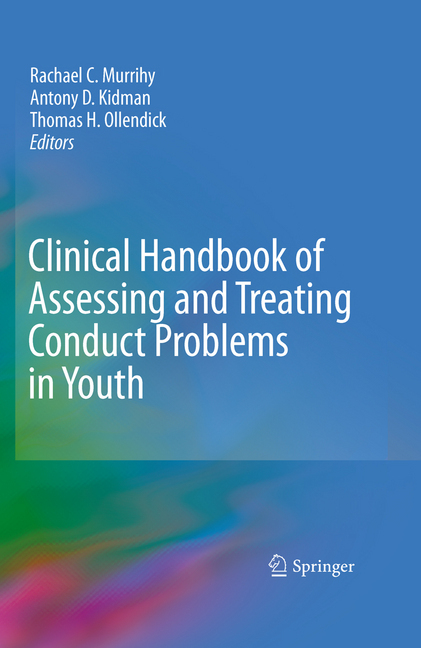 Clinical Handbook of Assessing and Treating Conduct Problems in Youth main product photo