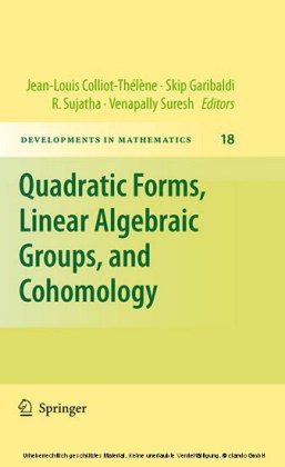 Quadratic Forms, Linear Algebraic Groups, and Cohomology