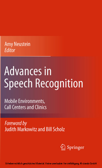 Advances in Speech Recognition main product photo
