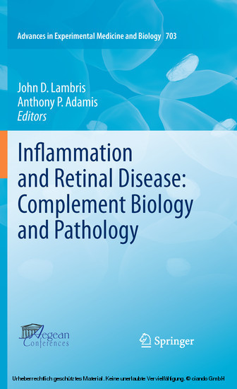 Inflammation and Retinal Disease: Complement Biology and Pathology main product photo