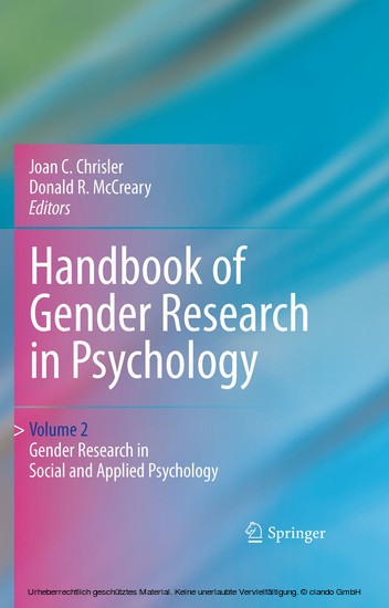 Handbook of Gender Research in Psychology. Vol.2 main product photo