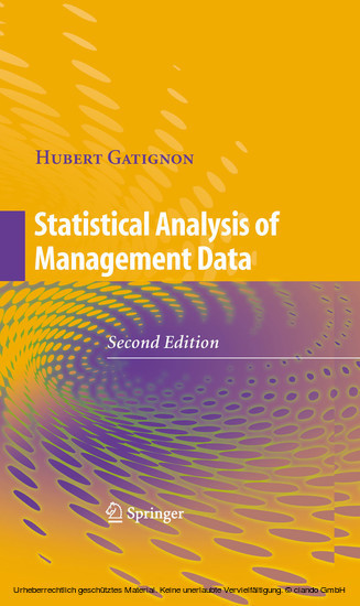 Statistical Analysis of Management Data main product photo