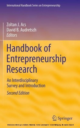 Handbook of Entrepreneurship Research