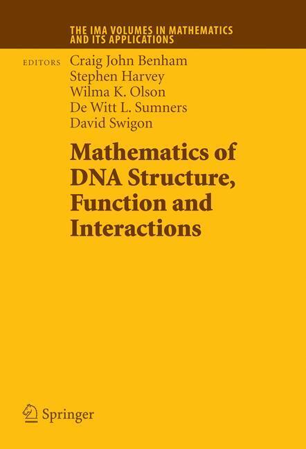 Mathematics of DNA Structure, Function and Interactions main product photo