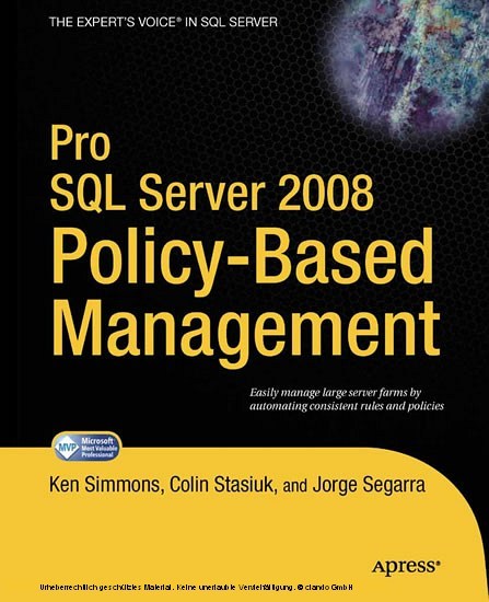 Pro SQL Server 2008 Policy-Based Management main product photo