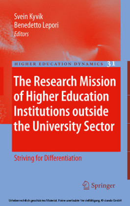 The Research Mission of Higher Education Institutions outside the University Sector
