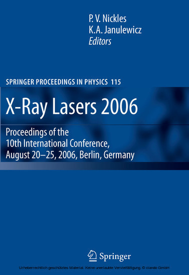 X-Ray Lasers 2006 main product photo