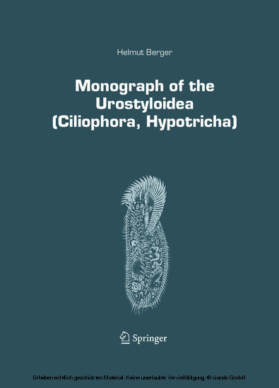Monograph of the Urostyloidea (Ciliophora, Hypotricha) main product photo