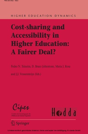 Cost-sharing and Accessibility in Higher Education: A Fairer Deal? main product photo