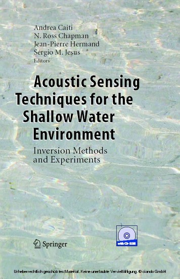 Acoustic Sensing Techniques for the Shallow Water Environment main product photo