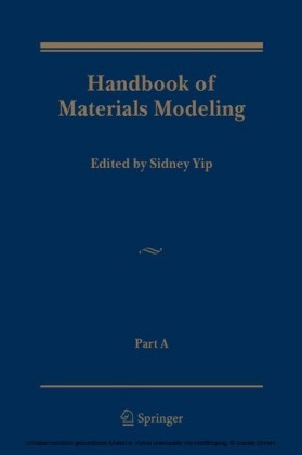 Handbook of Materials Modeling