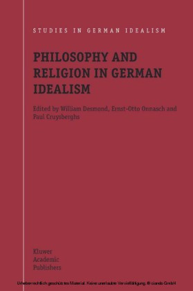 Philosophy and Religion in German Idealism