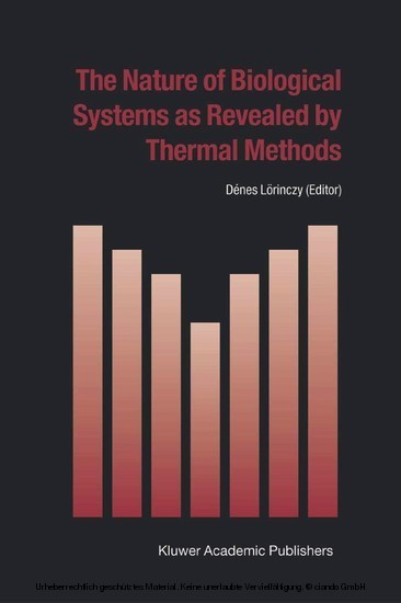 The Nature of Biological Systems as Revealed by Thermal Methods main product photo