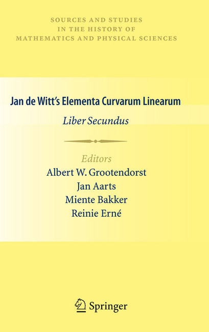 Jan de Witt's Elementa Curvarum Linearum main product photo