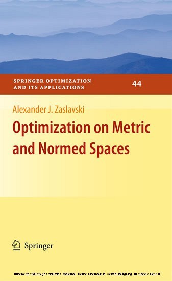 Optimization on Metric and Normed Spaces main product photo