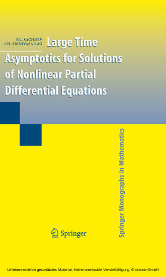 Large Time Asymptotics for Solutions of Nonlinear Partial Differential Equations main product photo