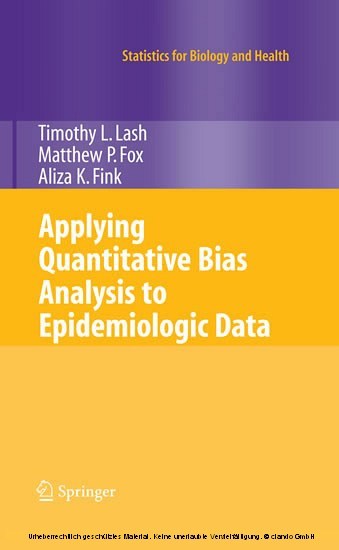 Applying Quantitative Bias Analysis to Epidemiologic Data main product photo