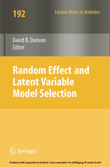 Random Effect and Latent Variable Model Selection main product photo
