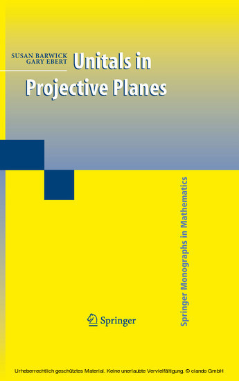 Unitals in Projective Planes main product photo