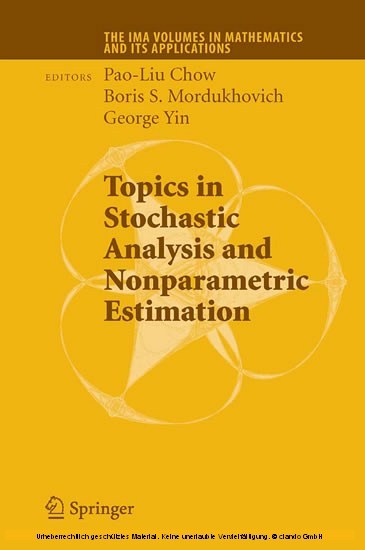 Topics in Stochastic Analysis and Nonparametric Estimation main product photo