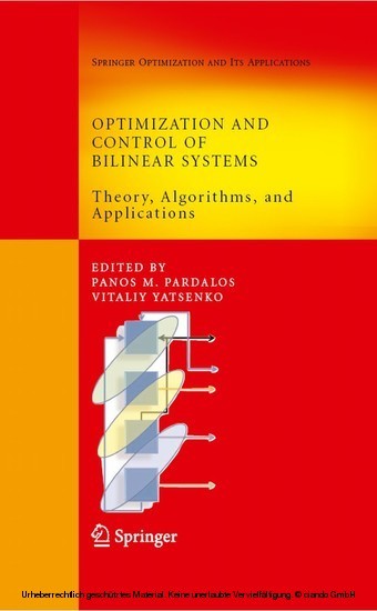 Optimization and Control of Bilinear Systems main product photo