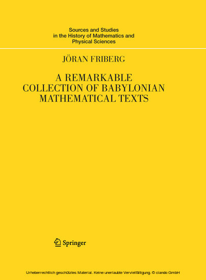 A Remarkable Collection of Babylonian Mathematical Texts main product photo