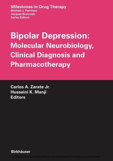 Bipolar Depression: Molecular Neurobiology, Clinical Diagnosis and Pharmacotherapy main product photo