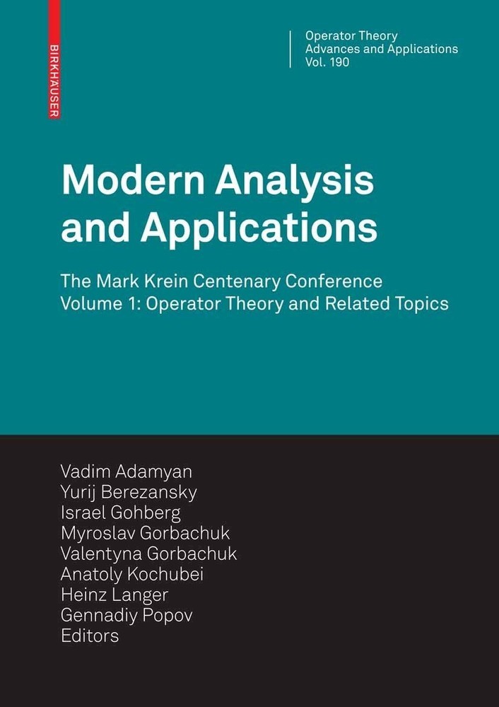 Modern Analysis and Applications main product photo