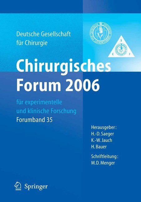 Chirurgisches Forum 2006 für experimentelle und klinische Forschung main product photo