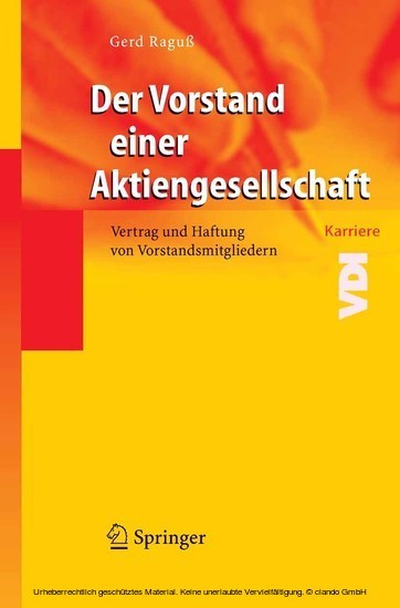 Der Vorstand einer Aktiengesellschaft main product photo