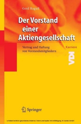 Der Vorstand einer Aktiengesellschaft