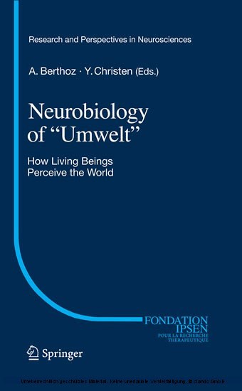 Neurobiology of 'Umwelt' main product photo