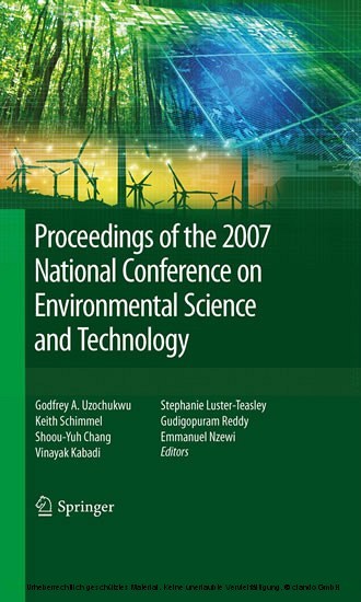 Proceedings of the 2007 National Conference on Environmental Science and Technology main product photo