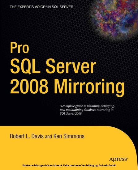 Pro SQL Server 2008 Mirroring main product photo