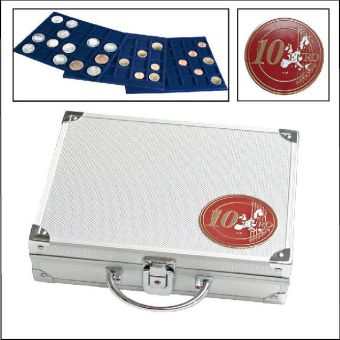 Alu-Münzkoffer für alle 10-Euro-Münzen in Kapseln main product photo