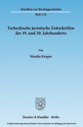 Tschechische juristische Zeitschriften des 19. und 20. Jahrhunderts. main product photo