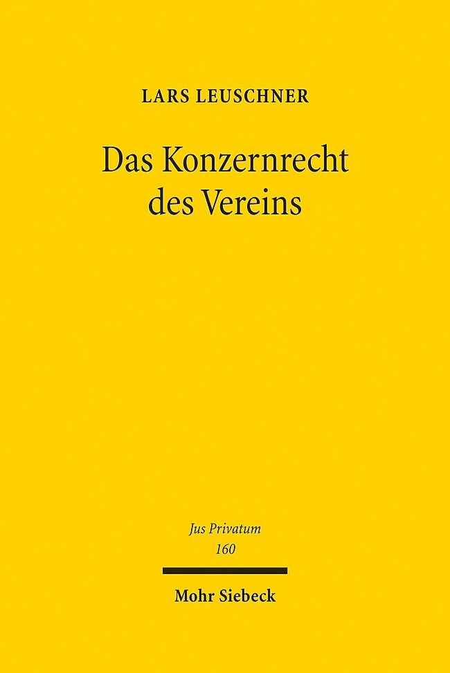 Das Konzernrecht des Vereins main product photo