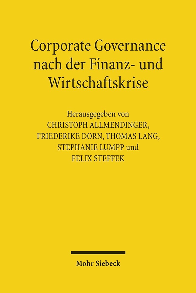 Corporate Governance nach der Finanz- und Wirtschaftskrise main product photo