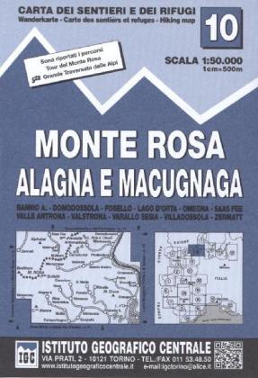 IGC Wanderkarte Monte Rosa, Alagna e Macugnaga main product photo