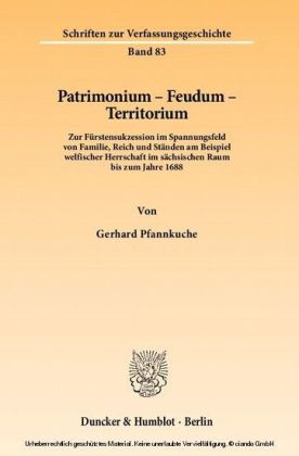 Patrimonium - Feudum - Territorium.